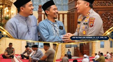 Pererat Silaturahmi dan Perkuat Kamtibmas, Kapolres Aceh Tenggara Bersama PJU Laksanakan Safari Subuh di Masjid Babussalam