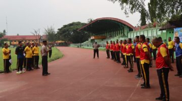 Kapolres Aceh Tenggara Diwakili Wakapolres Lepas Personel Ikuti Tes Kesamaptaan Jasmani