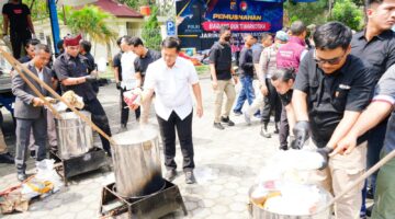 Operasi Sarang Narkoba Polda Riau Sita 100 Kg Narkotika